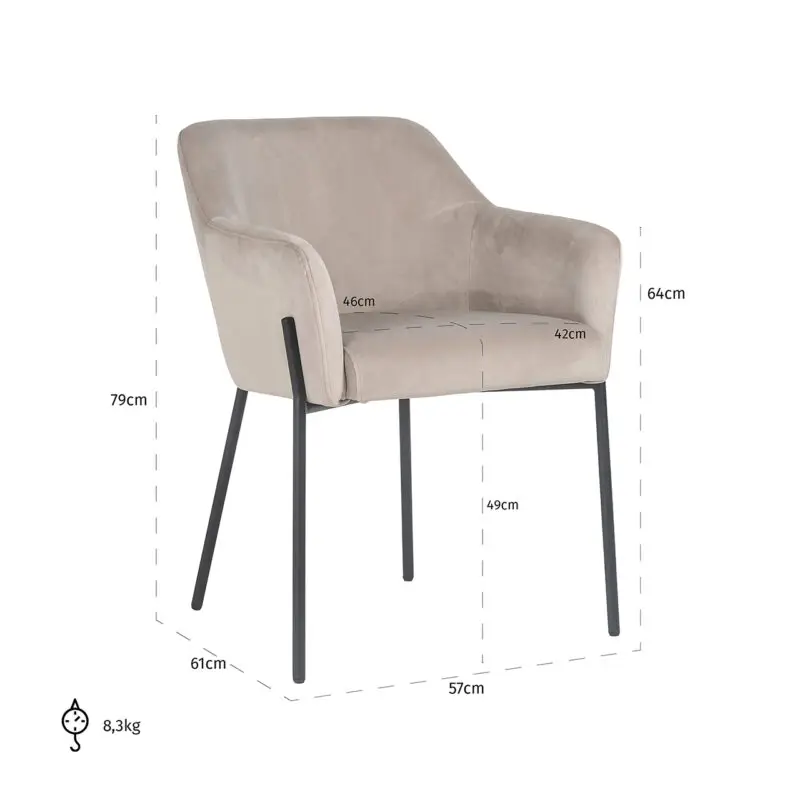- Stoel Fay khaki velvet fire retardant (FR-Quartz 903 Khaki)