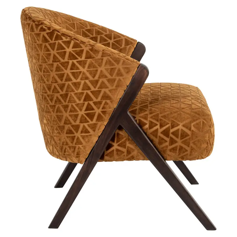 - Fauteuil Mia gold triangle (Triangle 2013 old gold)
