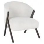 - Fauteuil Mia white bouclé (Copenhagen 900 Bouclé White)