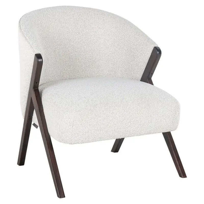 - Fauteuil Mia white bouclé (Copenhagen 900 Bouclé White)