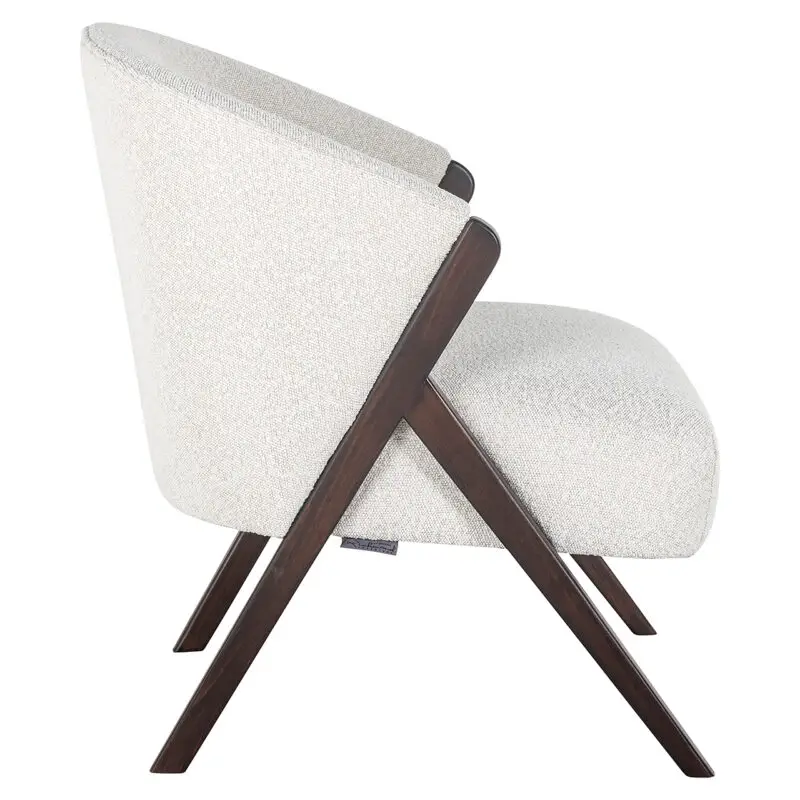 - Fauteuil Mia white bouclé (Copenhagen 900 Bouclé White)
