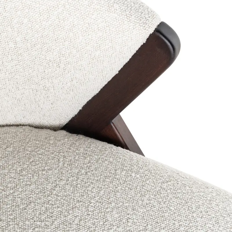 - Fauteuil Mia white bouclé (Copenhagen 900 Bouclé White)