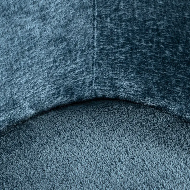 - Stoel Amphara blue chenille fire retardant (Bergen 601 blue chenille)