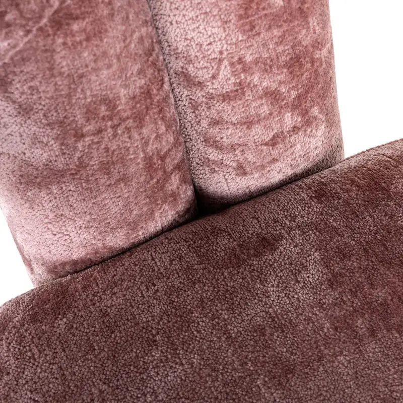 - Fauteuil Dana rose chenille (Bergen 705 rose chenille)