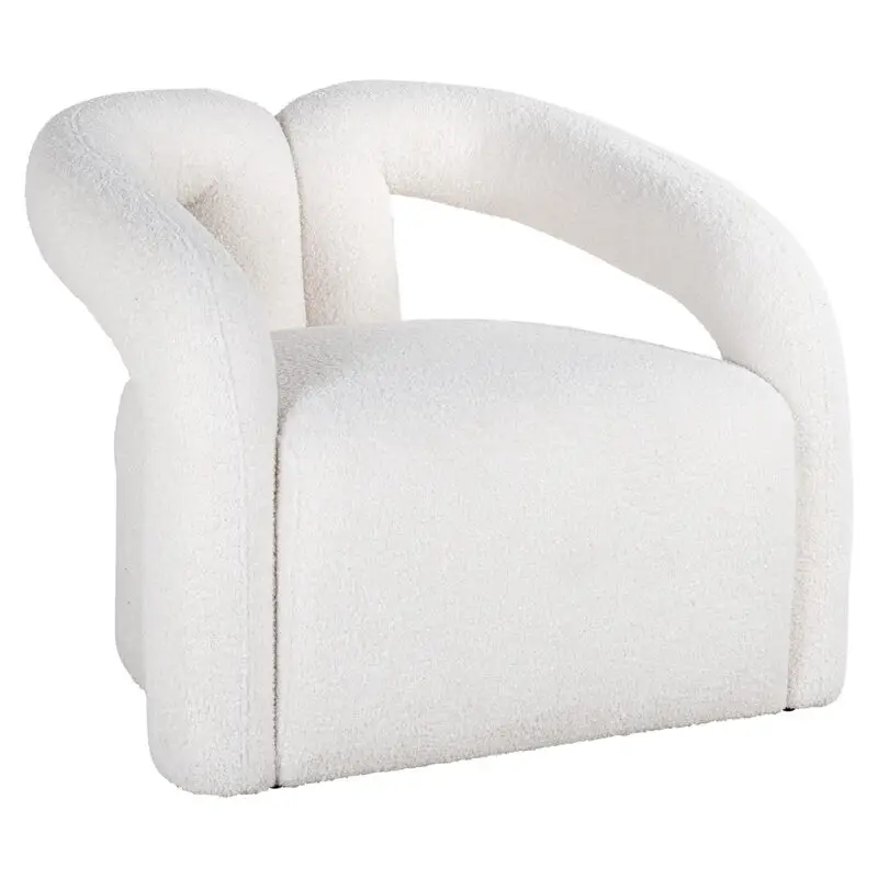 - Fauteuil Dana white furry (Himalaya 900 white furry)