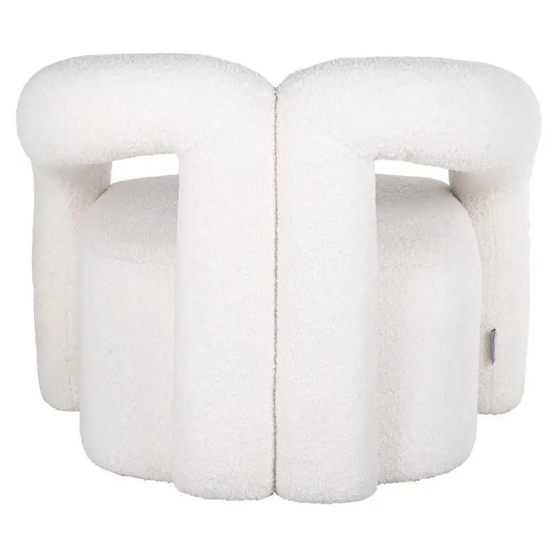 - Fauteuil Dana white furry (Himalaya 900 white furry)