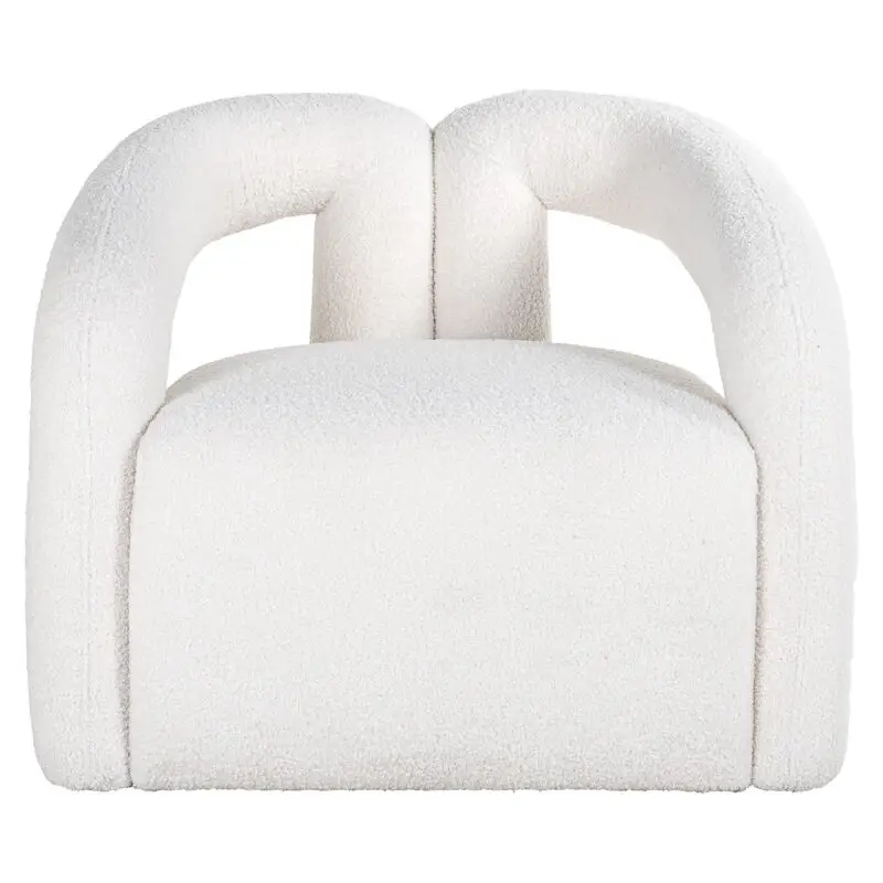 - Fauteuil Dana white furry (Himalaya 900 white furry)