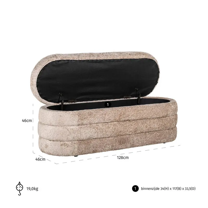 - Poef Camille Sheep Nature (Sheep 01 nature)
