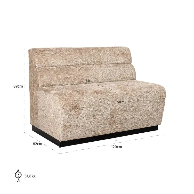 - Eetkamerbank Delia fire retardant ()