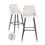 - Bar stoel Brooke cream unicorn (set van 2) (Unicorn 11 cream)