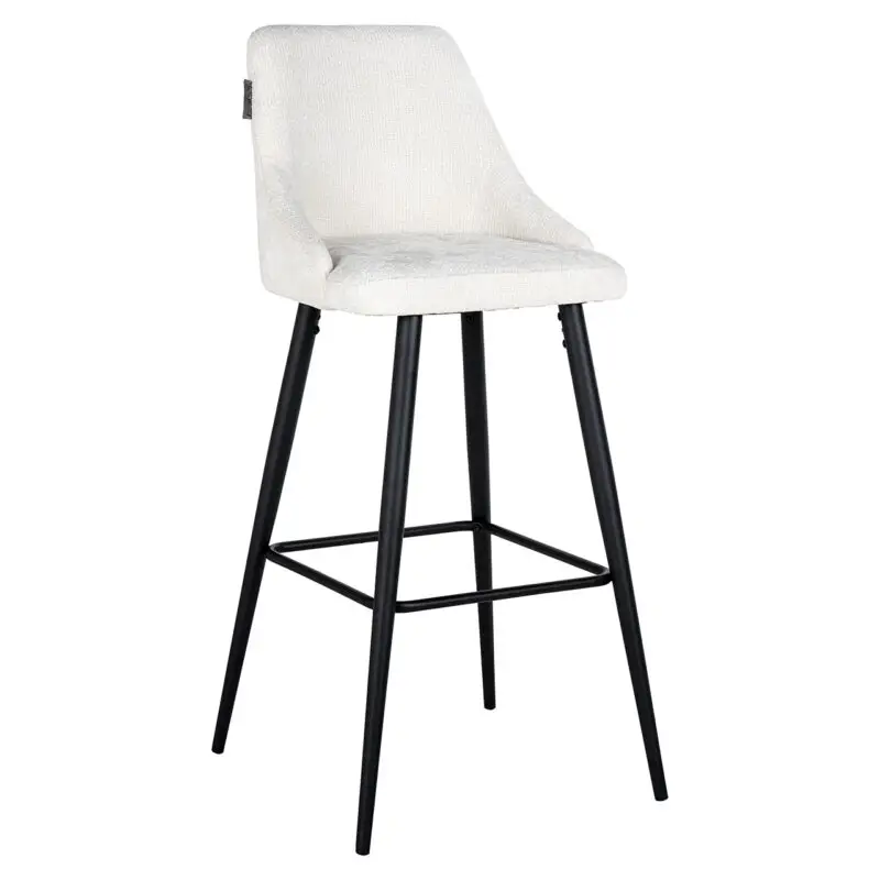 - Bar stoel Brooke white unicorn (set van 2) (Unicorn 02 white)