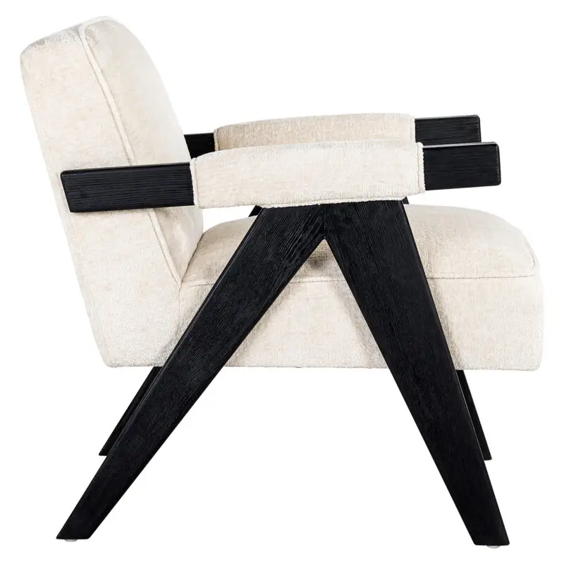 - Fauteuil Cooper white chenille (Bergen 900 white chenille)