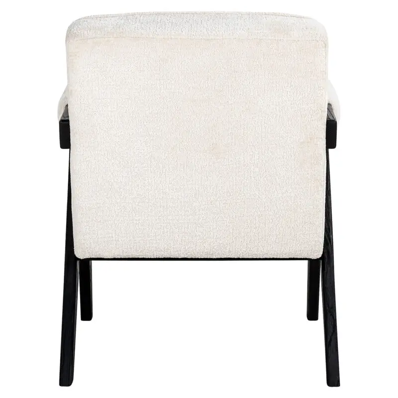- Fauteuil Cooper white chenille (Bergen 900 white chenille)