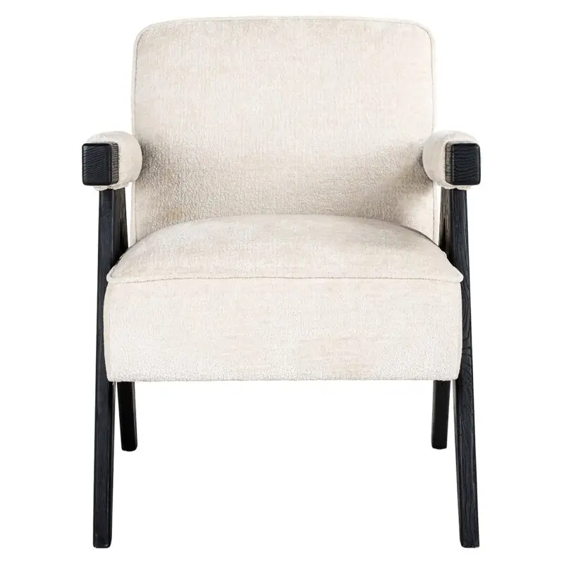 - Fauteuil Cooper white chenille (Bergen 900 white chenille)