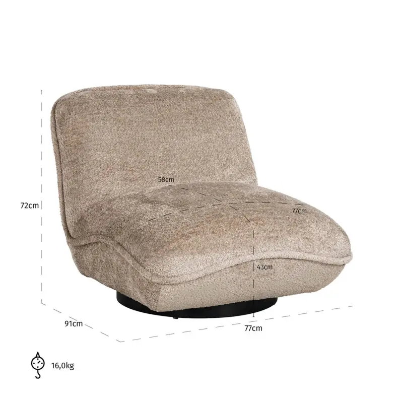 - Fauteuil Ophelia sheep nature (Sheep 01 nature)