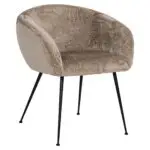 - Stoel Ruby taupe chenille (Bergen 104 taupe chenille)
