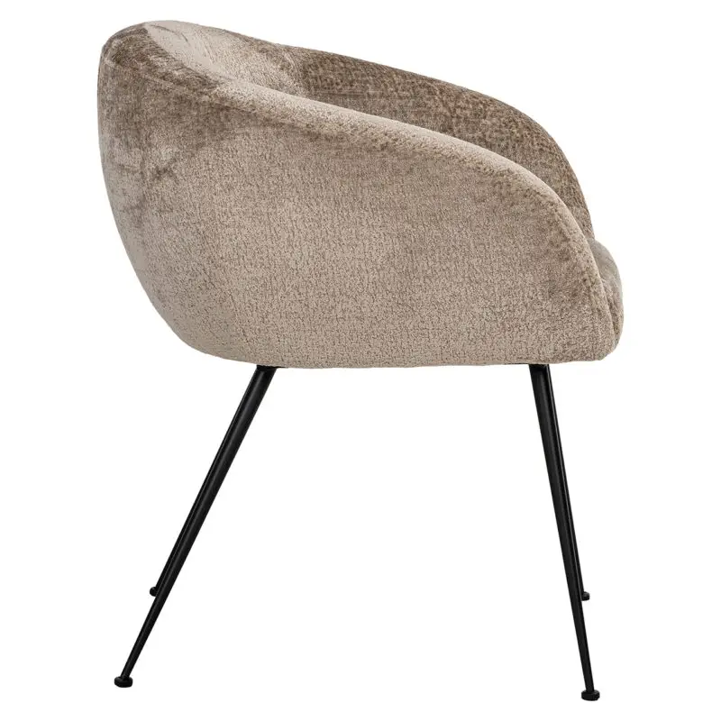 - Stoel Ruby taupe chenille (Bergen 104 taupe chenille)