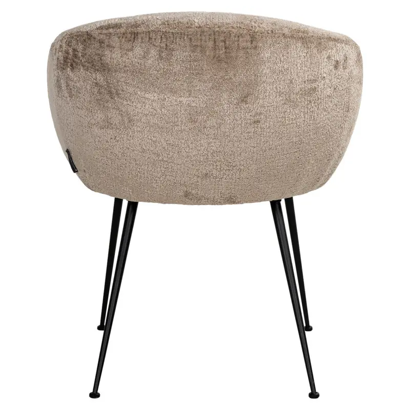 - Stoel Ruby taupe chenille (Bergen 104 taupe chenille)