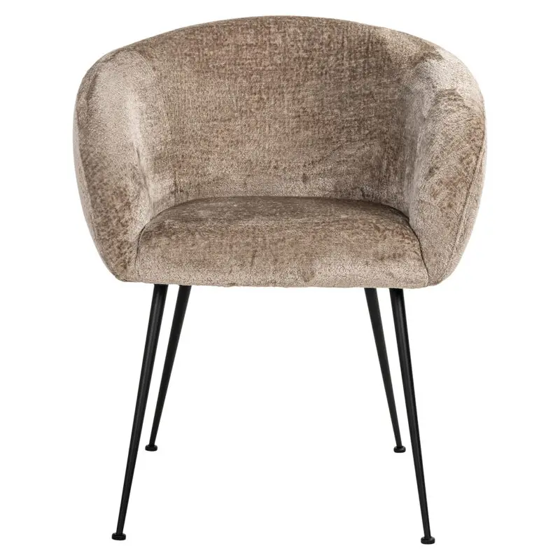 - Stoel Ruby taupe chenille (Bergen 104 taupe chenille)