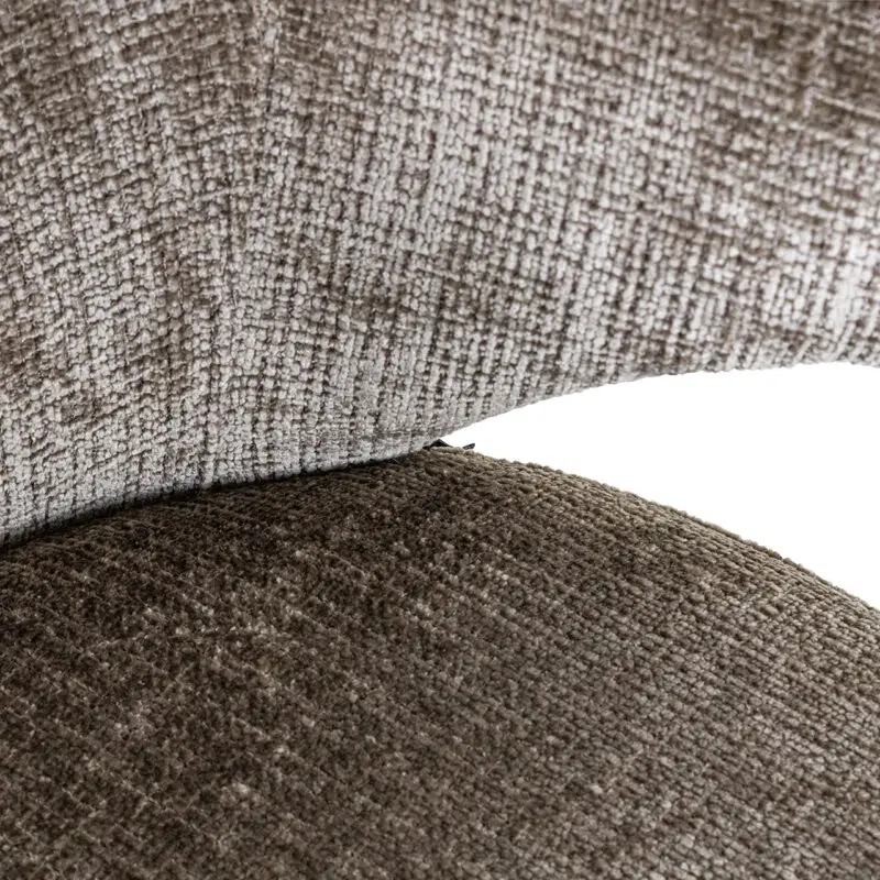 - Draaistoel Milly stone chenille (Niagara 104 Stone Chenille)