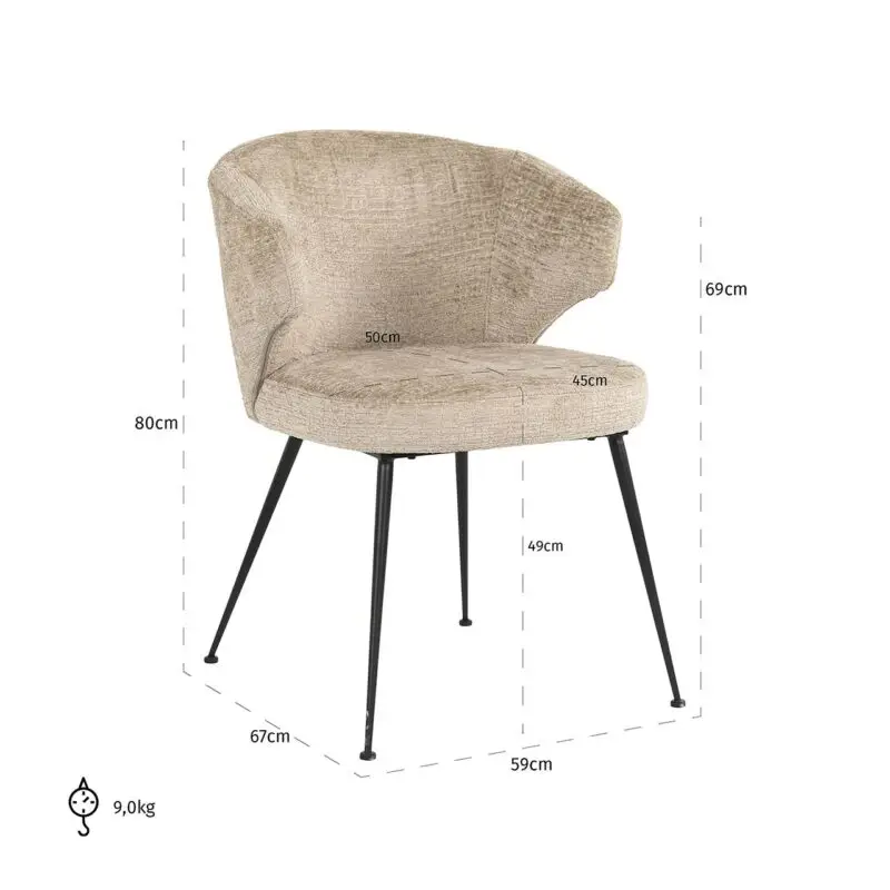 - Stoel Xandra desert fusion fire retardant (FR-Fusion 109 desert)