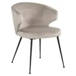 - Stoel Xandra khaki velvet (Quartz Khaki 903)