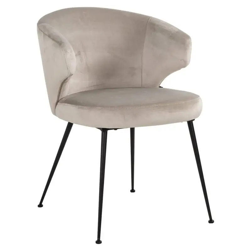 - Stoel Xandra khaki velvet (Quartz Khaki 903)
