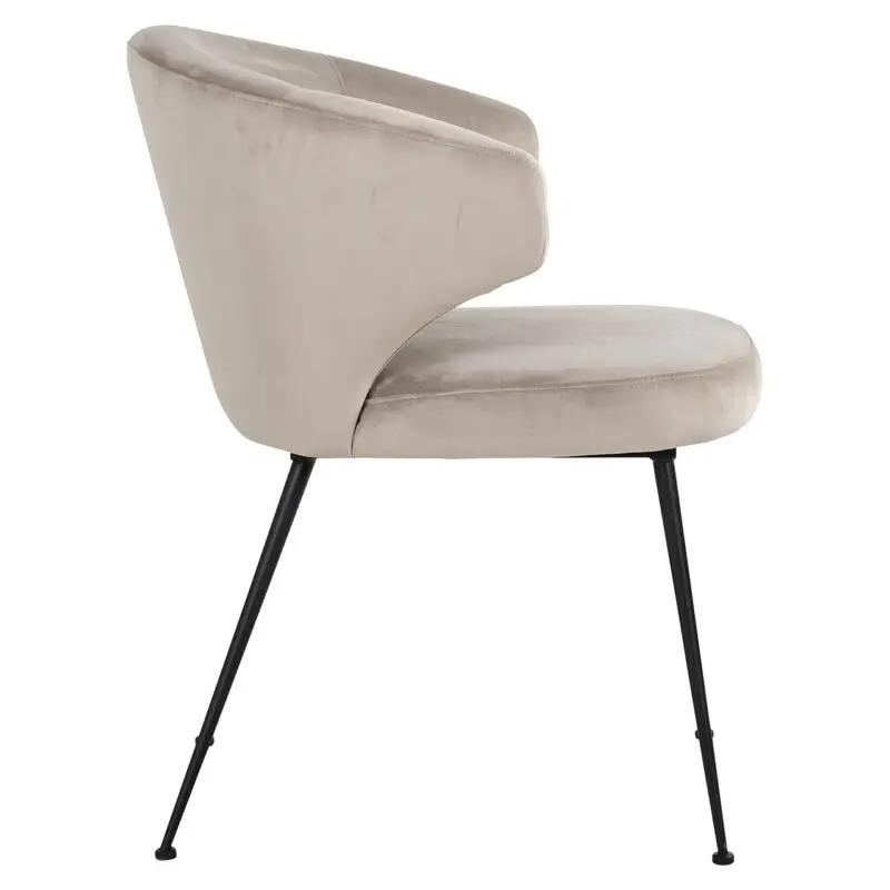 - Stoel Xandra khaki velvet (Quartz Khaki 903)