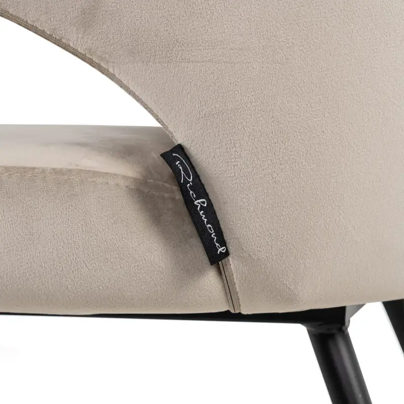 - Stoel Xandra khaki velvet (Quartz Khaki 903)