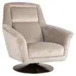 - Draaifauteuil Nora khaki velvet (Quartz Khaki 903)