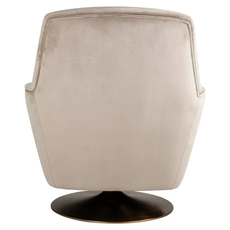 - Draaifauteuil Nora khaki velvet (Quartz Khaki 903)