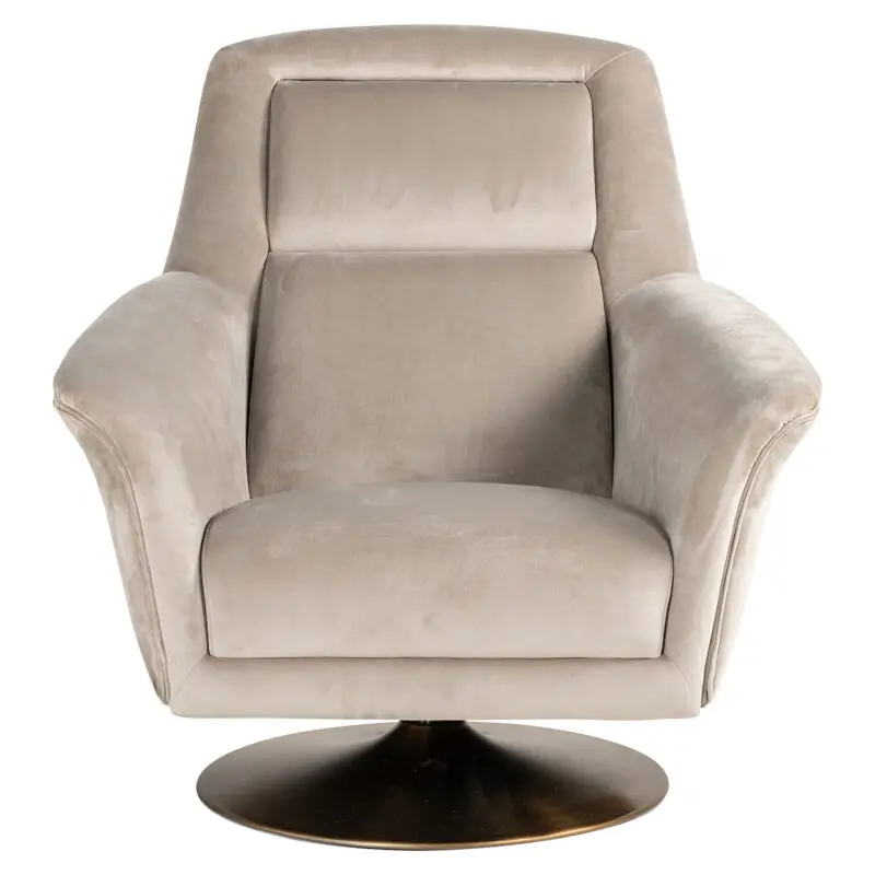 - Draaifauteuil Nora khaki velvet (Quartz Khaki 903)