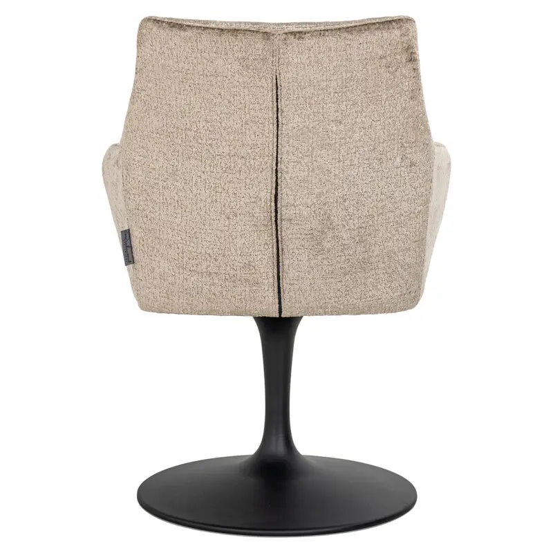 - Draaistoel Marlon taupe chenille (Bergen 104 taupe chenille)