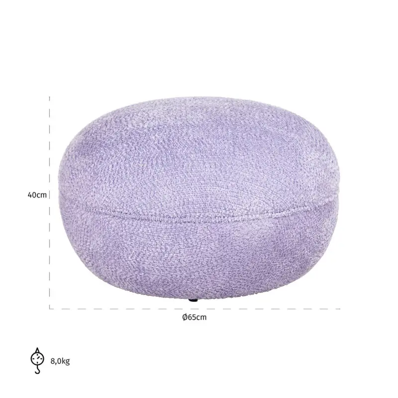 - Poef Jace lovely lavender (Be lovely 95 lavender)