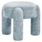- Poef Holly light blue chenille (Bergen 602 Light blue Chenille)