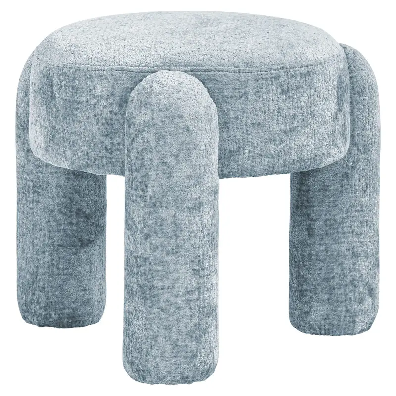 - Poef Holly light blue chenille (Bergen 602 Light blue Chenille)