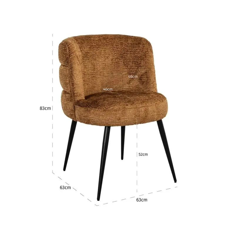 - Stoel Stella cognac fusion (Fusion cognac 28)