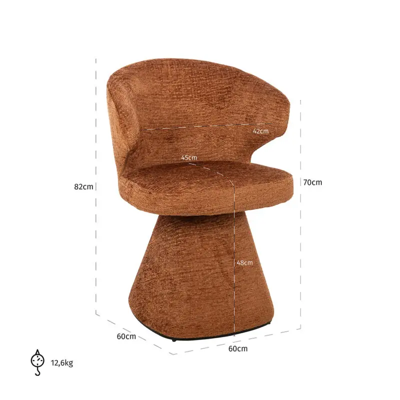 - Stoel Gatsbi copper fusion (Fusion 126 Copper)