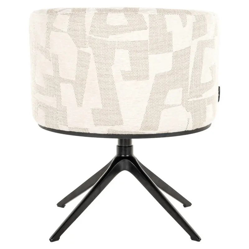 - Draaifauteuil Cheyenne beige graffic (Beige graffic)