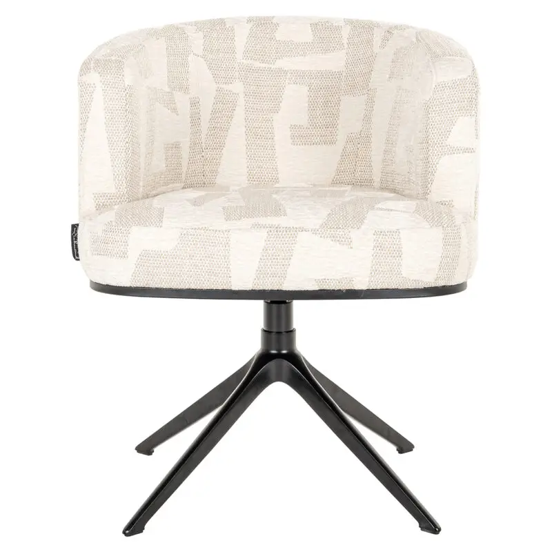 - Draaifauteuil Cheyenne beige graffic (Beige graffic)
