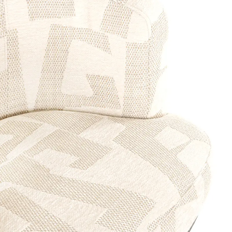 - Draaifauteuil Cheyenne beige graffic (Beige graffic)