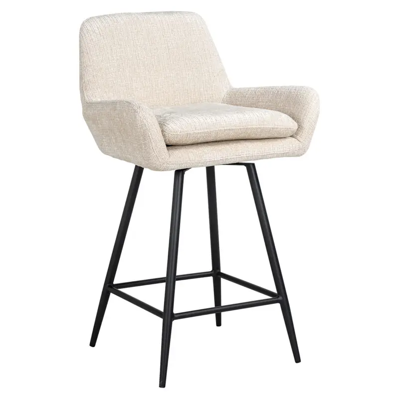 - Counterstoel  Linsey beige chenille (Niagara 902 beige Chenille)
