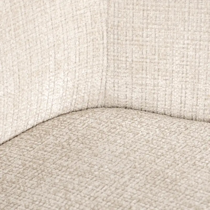 - Draaistoel met arm Dakota beige chenille (Niagara 902 beige Chenille)