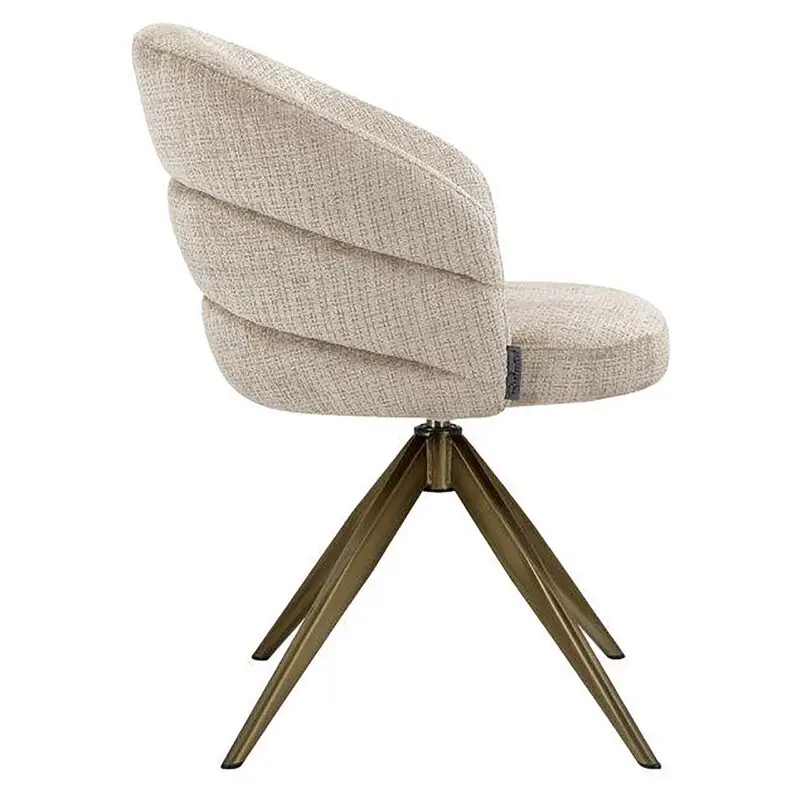 - Draaistoel Zendaya beige chenille (Niagara 902 beige Chenille)