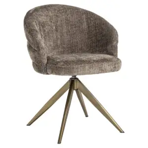 - Draaistoel Zendaya stone chenille (Niagara 104 Stone Chenille)