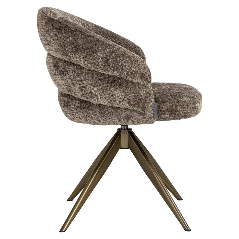 - Draaistoel Zendaya stone chenille (Niagara 104 Stone Chenille)