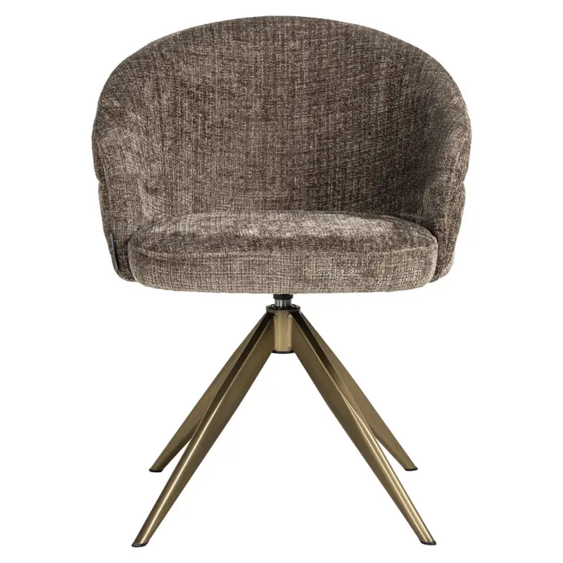 - Draaistoel Zendaya stone chenille (Niagara 104 Stone Chenille)
