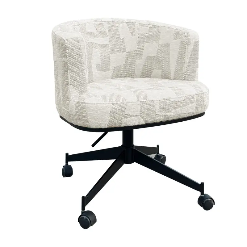 - Draaistoel  Rochenne met wielen beige graffic (Beige graffic)
