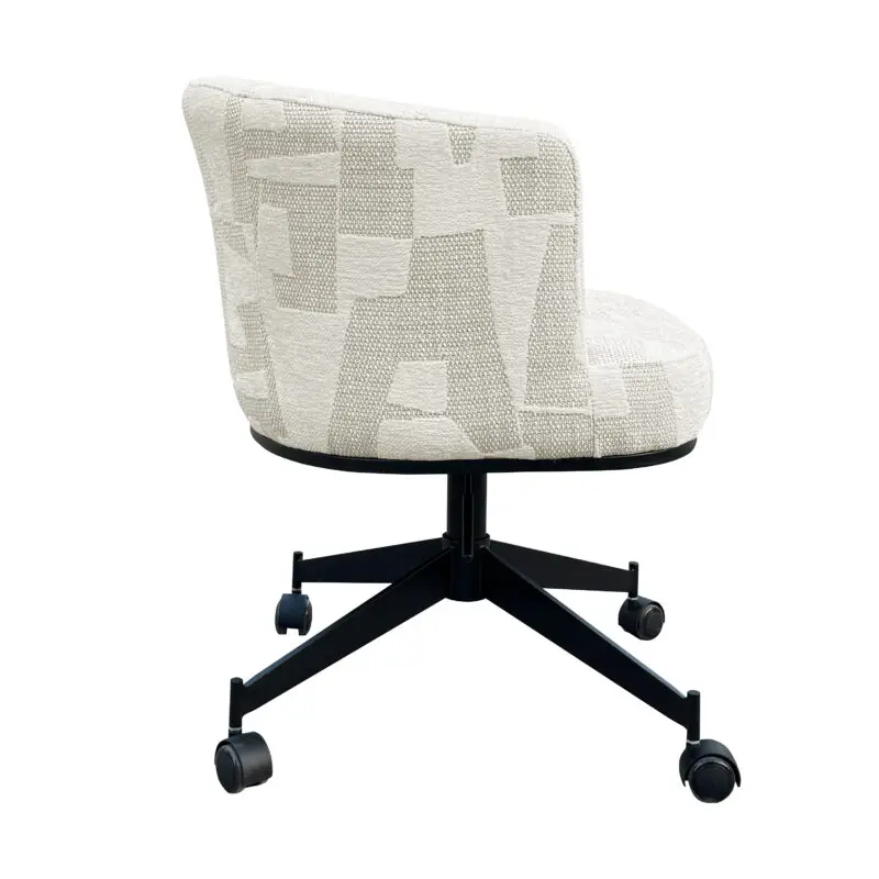 - Draaistoel  Rochenne met wielen beige graffic (Beige graffic)