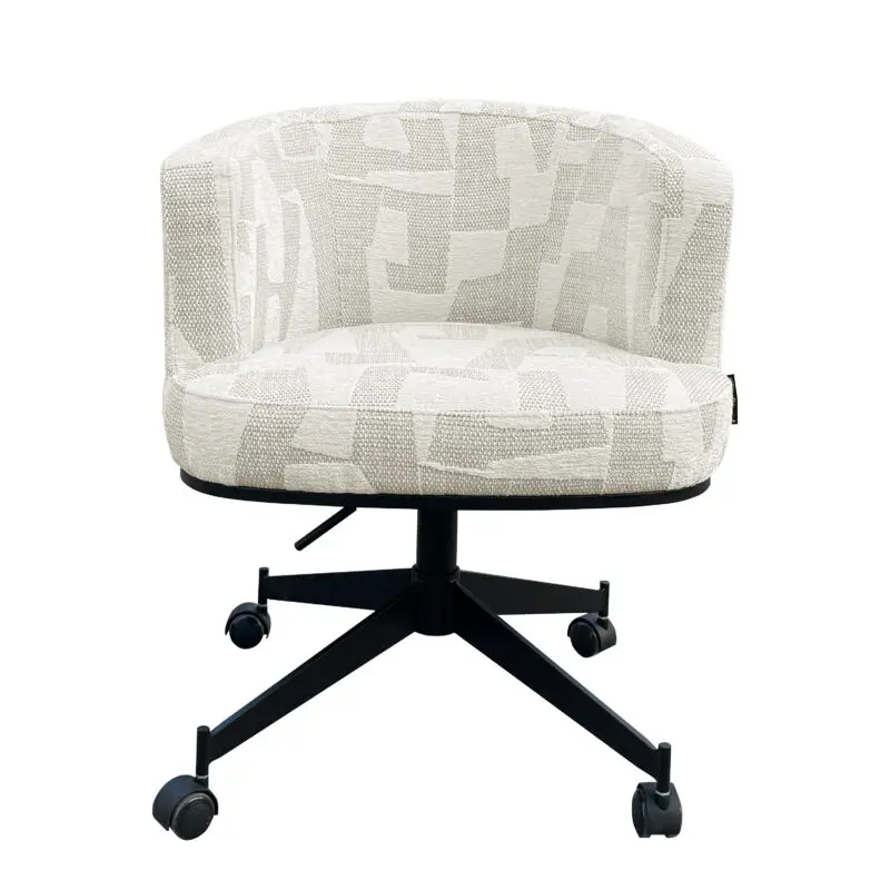 - Draaistoel  Rochenne met wielen beige graffic (Beige graffic)